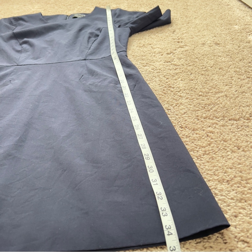 J. Crew Wool Blend Career Elevated Basic Navy Mini Dress Women’s Size 12 - Picture 9 of 14